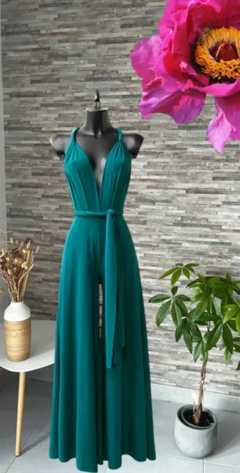 Combi positions variées couleur vert bleu canard