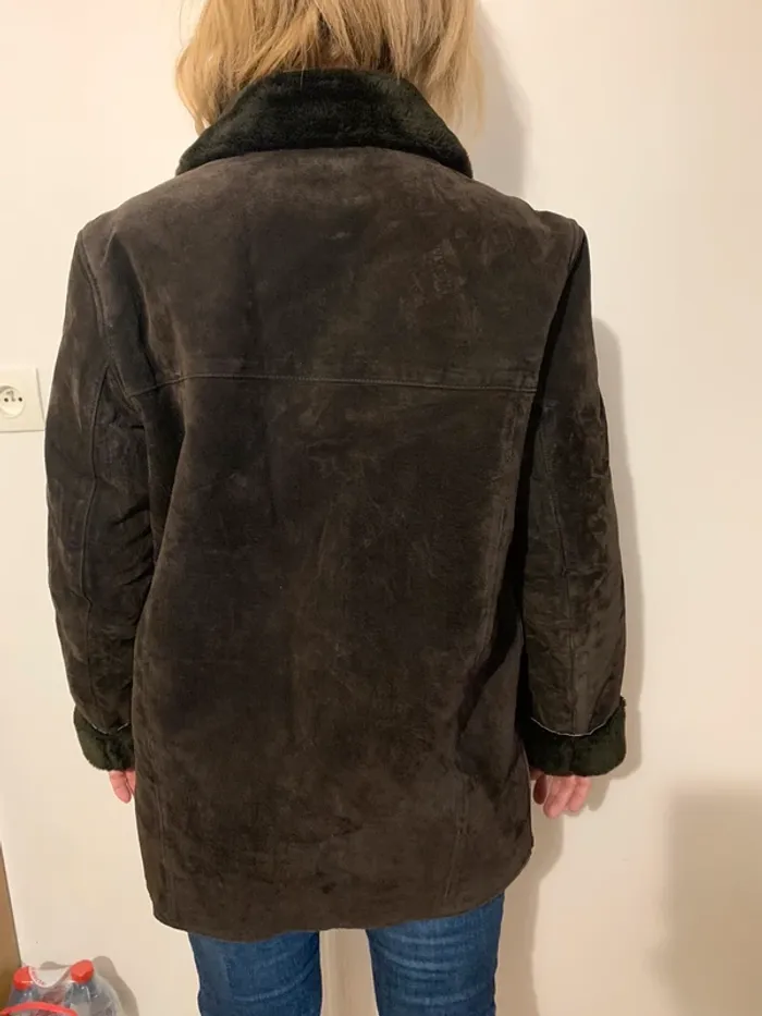 Manteau en cuir marron femme In extenso - photo numéro 2