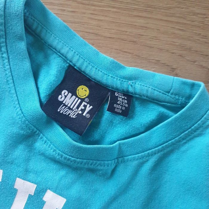 💚 Tee-shirt ML 6 ans Smiley #emyfleury_6ansgarçon - photo numéro 3