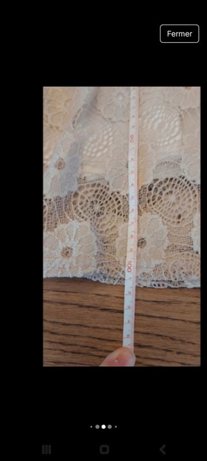 Magnifique Robe dentelles beige Paprika L - photo numéro 16