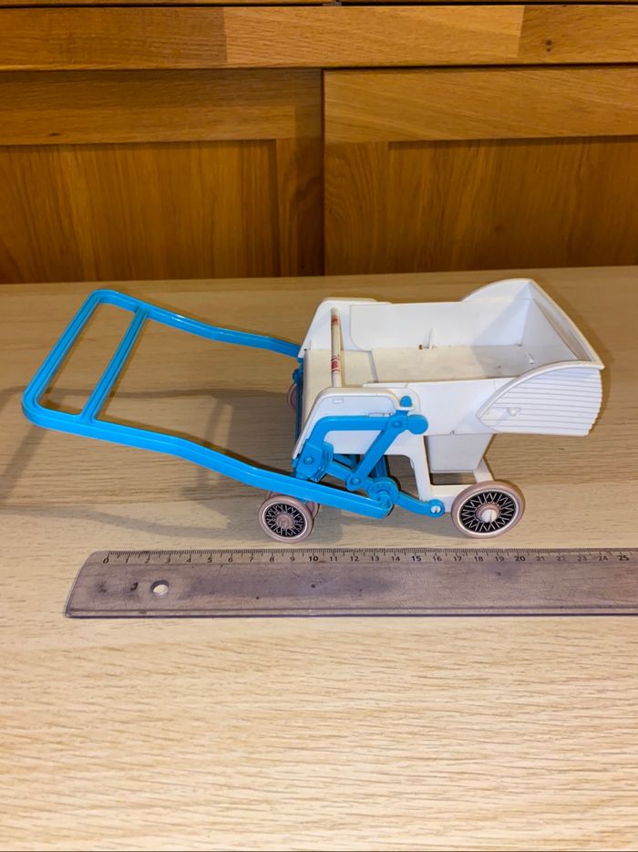 Mattel poupée poussette double 1984 baby doll strollers famille doucoeur - photo numéro 3