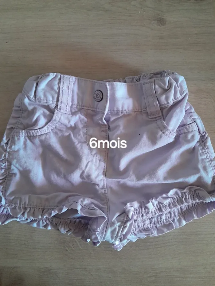 Short fille 6mois