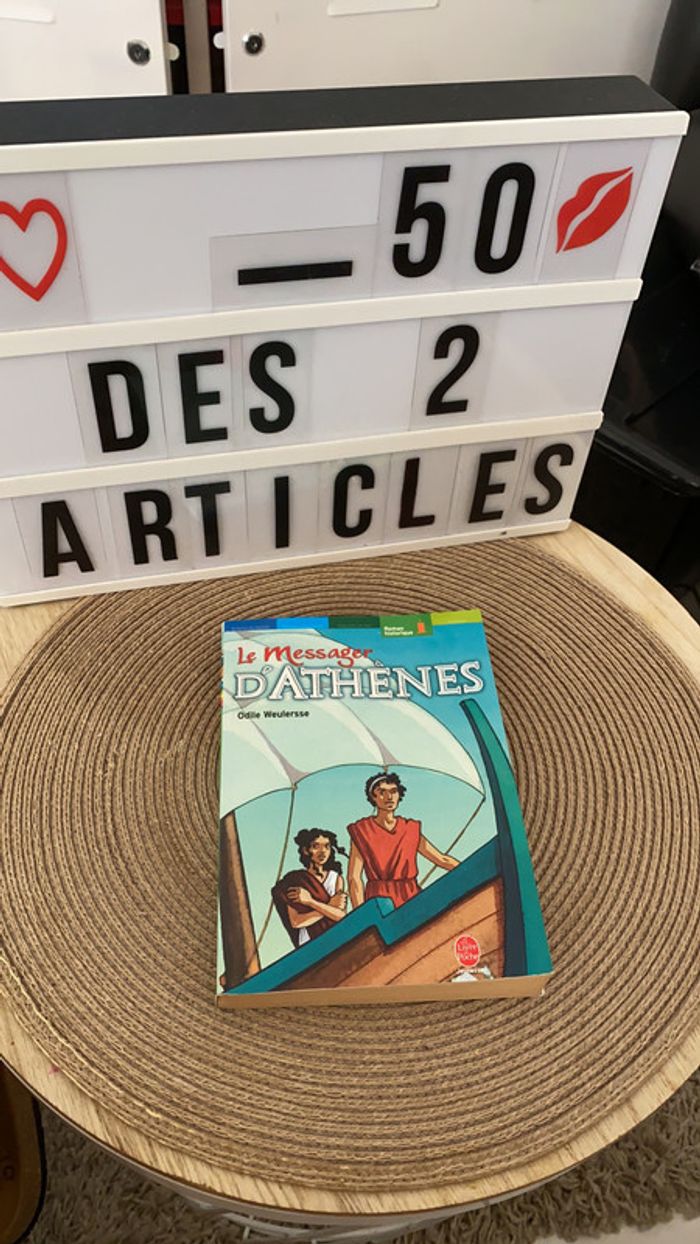 Livre « le messager d’Athenes » de Odile Weulersse