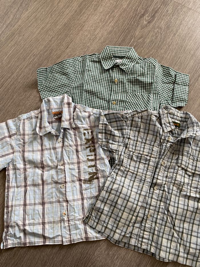 Lot 3 chemises t4 ans timberland
