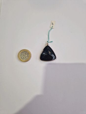 Pendentif obsidienne arc en ciel suprême oeil