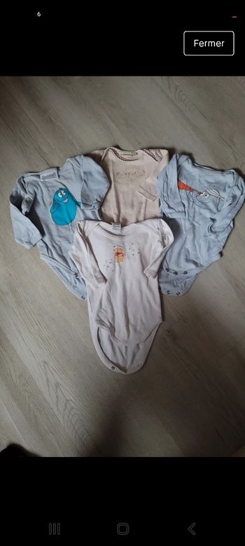 Lot de 4 bodys garçon 3 mois