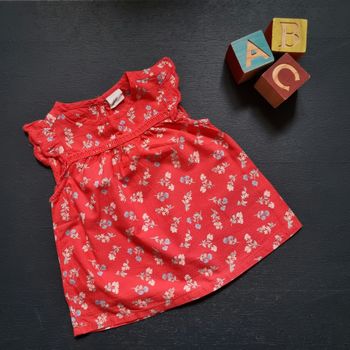 Petite blouse fleurie - taille 74.