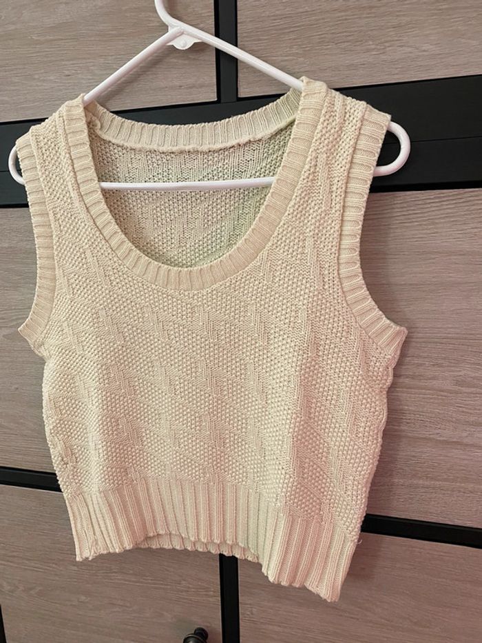 Pull Crop-Top Taille S/M - 51 cm - photo numéro 4