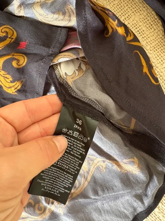 Chemise ikks taille 36 noir à motif - photo numéro 5
