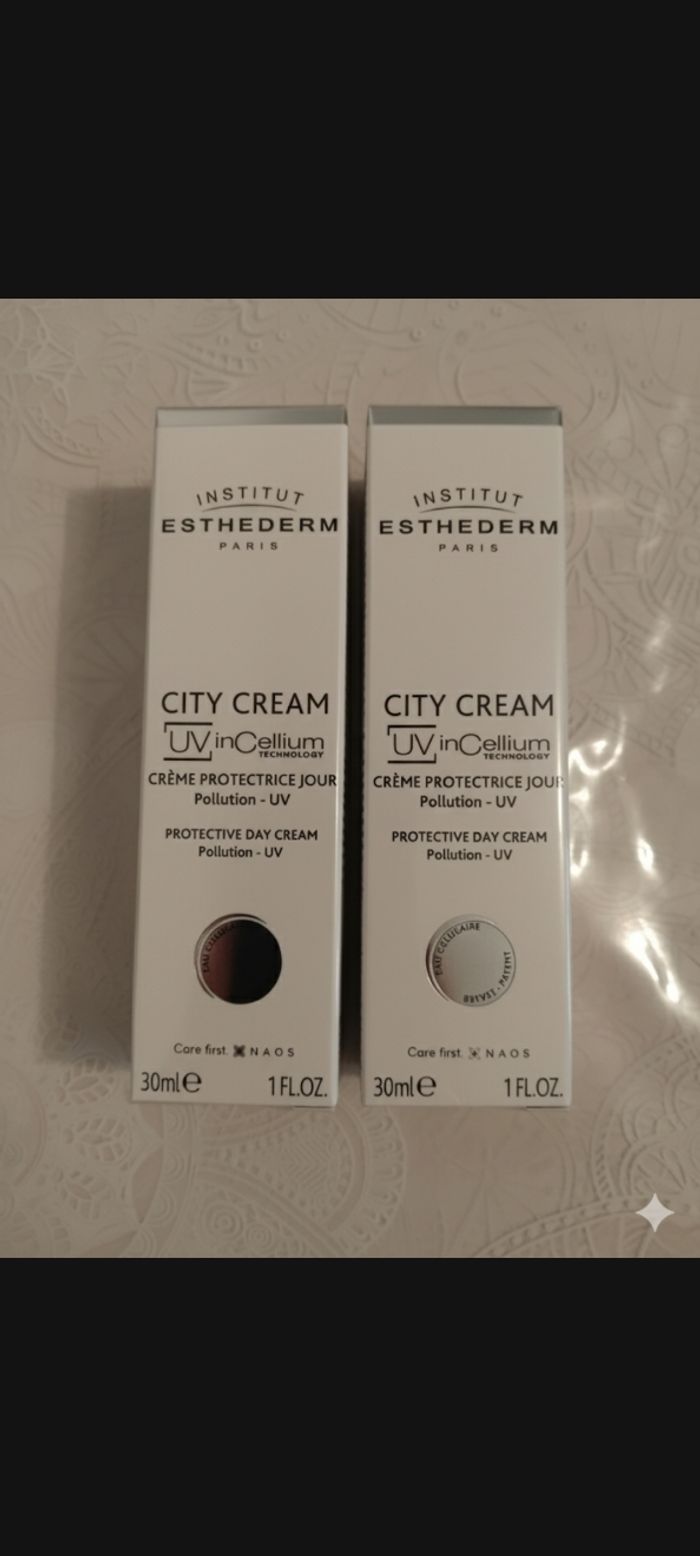 Esthederm city cream protectrice jour contre pollution et  uv 2×30 ml neuf