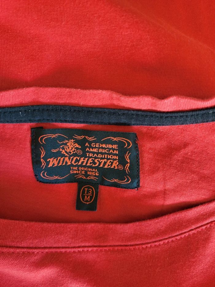 T-shirt 100% coton rouge Winchester - Comme neuf - photo numéro 5
