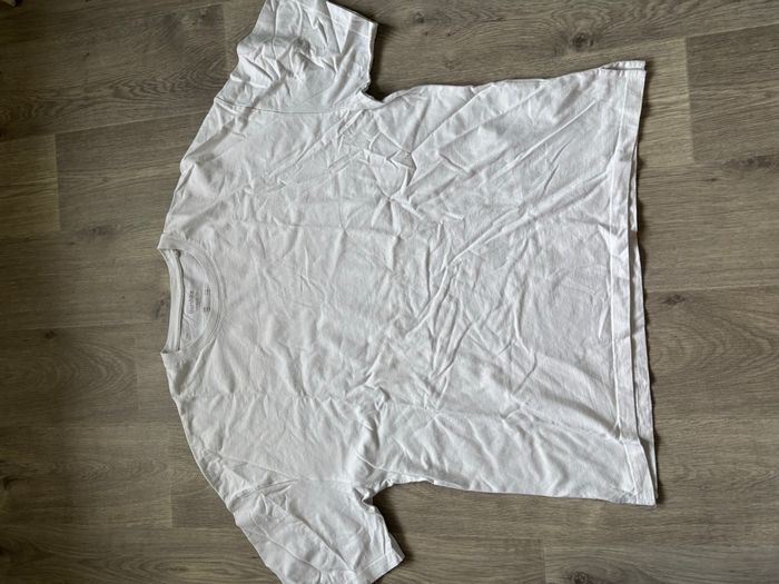 T-shirt blanc oversize Bershka – Taille L - photo numéro 2