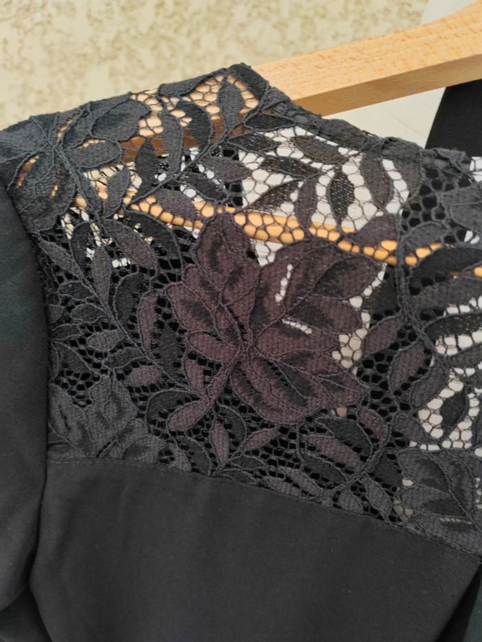 🖤Robe noire avec dentelle T36 Camaïeu - photo numéro 5