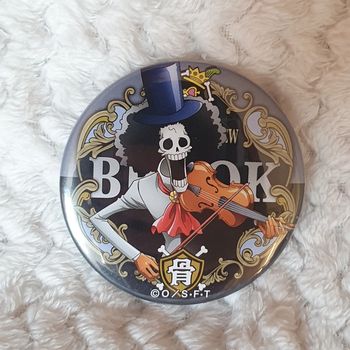 Brook One Piece Button can metal Badge broche manga goodies japon japan pin