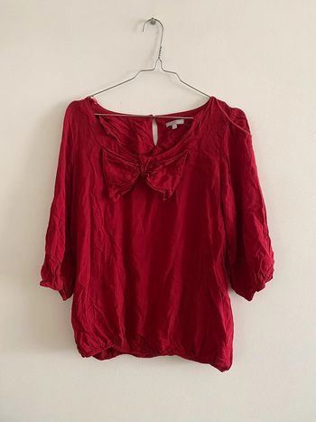 Blouse rouge etam manches 3/4 M