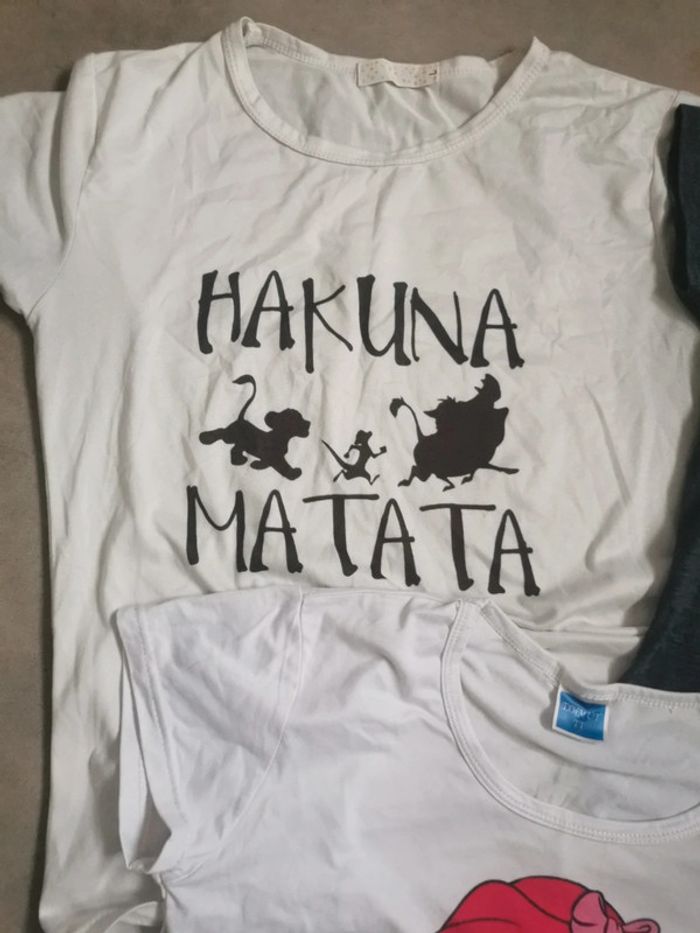 Lot de 3 tee shirt Disney taille L - photo numéro 3