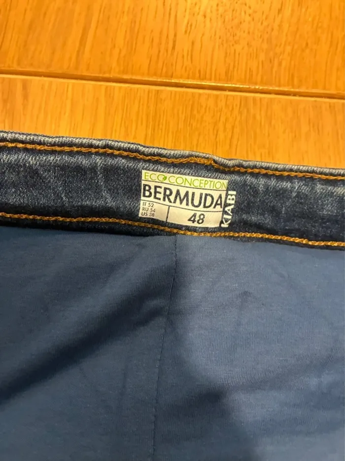 Bermuda en jean de grossesse - photo numéro 3
