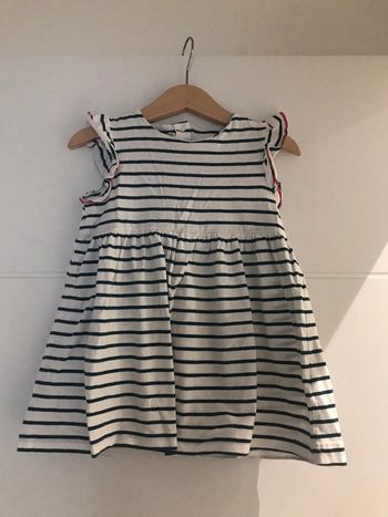Robe à rayures sans manches 3 ans