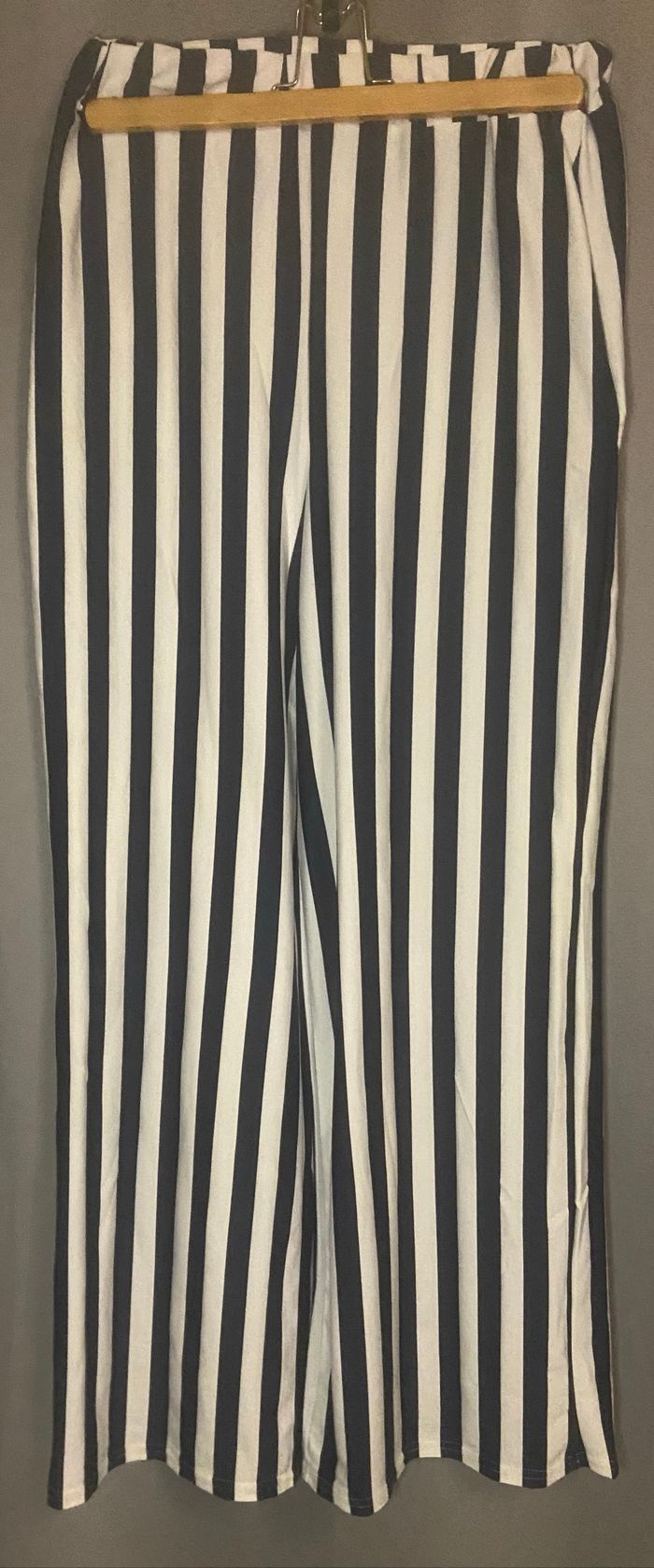 Pantalon rayé blanc et bleu marine - photo numéro 2