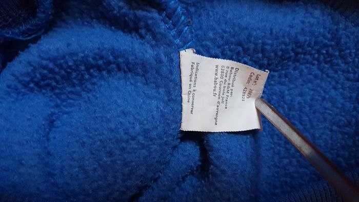 Sweat polaire à capuche garçon 18 mois bleu Babou - photo numéro 4