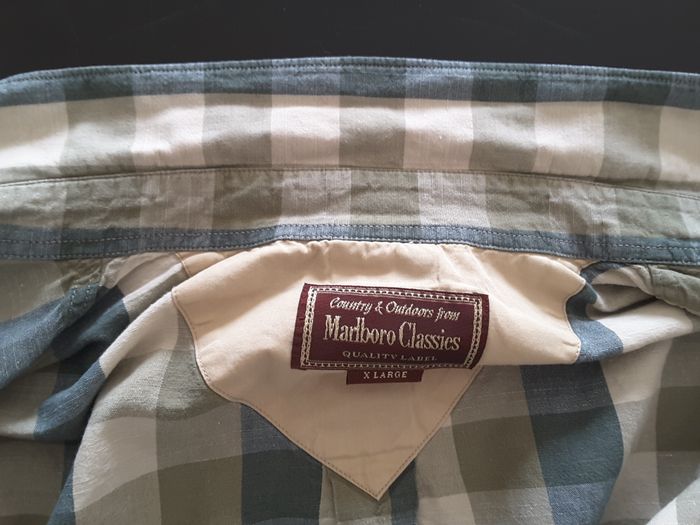 Chemise à carreaux, coton et lin – Malboro Classics – X Large - photo numéro 6