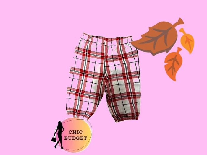 pantalon rouge taille 3 mois