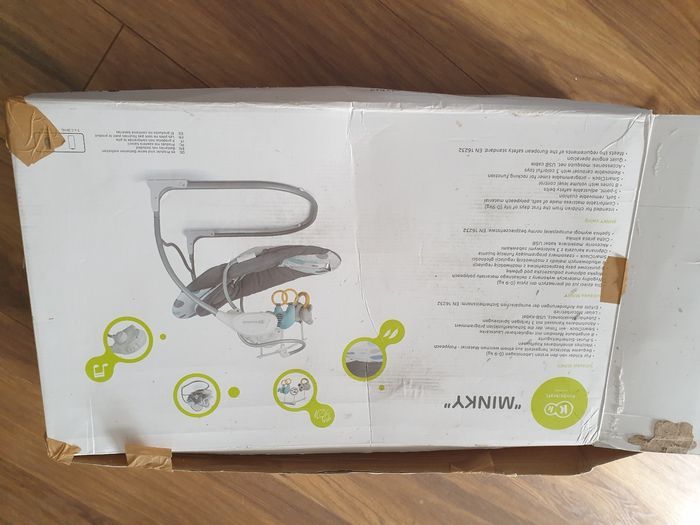 Balancelle kinderkraft minky bleu - photo numéro 7