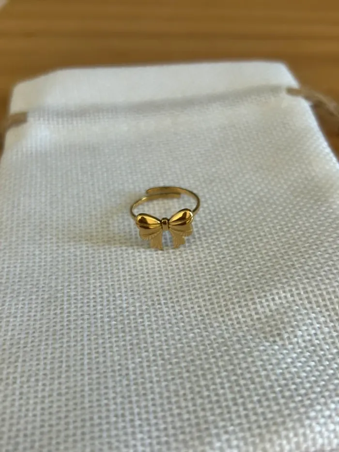 Bague noeud dorée - photo numéro 2
