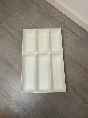 Organisateur de tiroir IKEA blanc – modèle VARIERA 6 compartiments