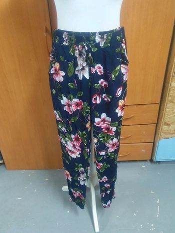 Pantalon fluide léger fleuris taille L