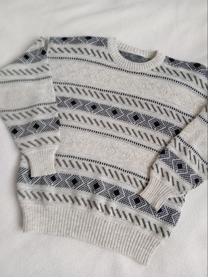 Pull Vintage d'hiver en laine - photo numéro 7