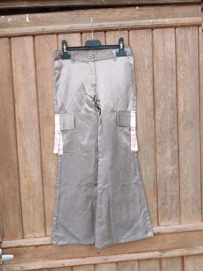 Pantalon fille jambe large 8 ans