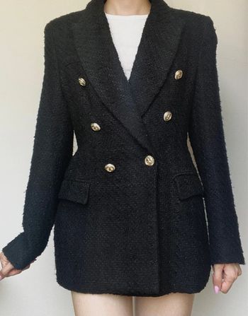 Veste blazer en tweed