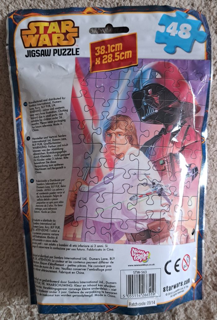 🧩 Puzzle Star Wars de 2013 - neuf - photo numéro 2