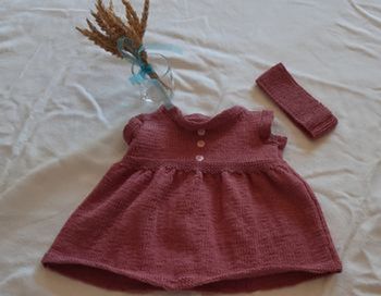 Robe et bandeau 0/1  mois