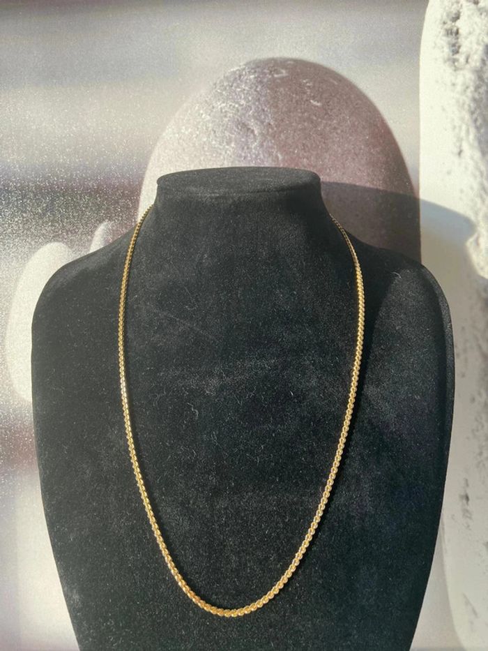 Très élégant collier vintage plaqué or