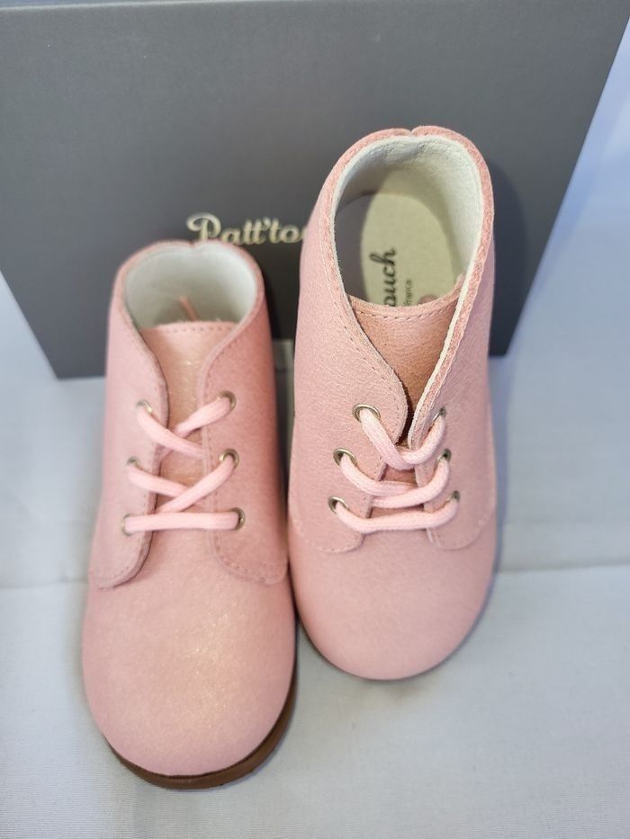 Bottines fille en cuir rose Point 20 Made in France 🇨🇵 - photo numéro 2