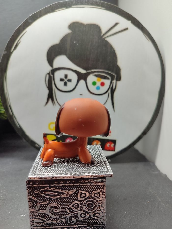 Lps01181 Littlest Petshop Pet Shop LPS Authentic Dog dachshung Teckel Chien 992 - photo numéro 2