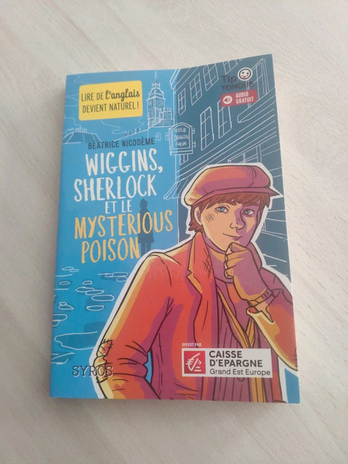 Livre poche jeunesse Wiggins Sherlock et le mysterious poison Nicodème pour lire l'anglais
