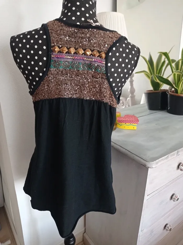 Débardeur noir, Made in Italy - photo numéro 3