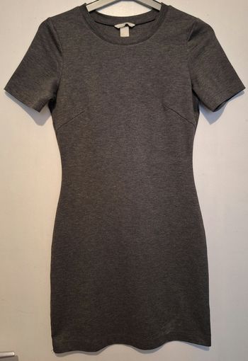 Robe simple gris uni