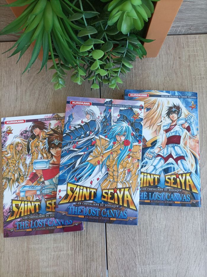 Lot 3 Mangas Saint Seiya The Lost Canvas Hadès n° 1 / 2 / 3 Kurosawa - photo numéro 5