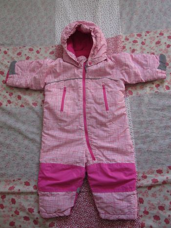 Combinaison de ski fille rose 12 mois