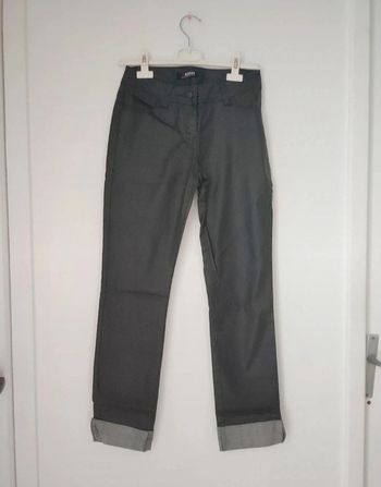 Jeans brillant effet cuir femme c