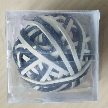 Elastiques noir et crème Neuf