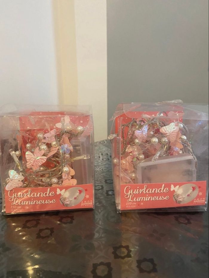 2 guirlandes lumineuses enfants papillon - photo numéro 2
