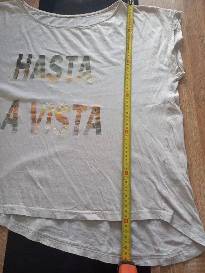 Tee-shirt blanc femme T46 - photo numéro 5