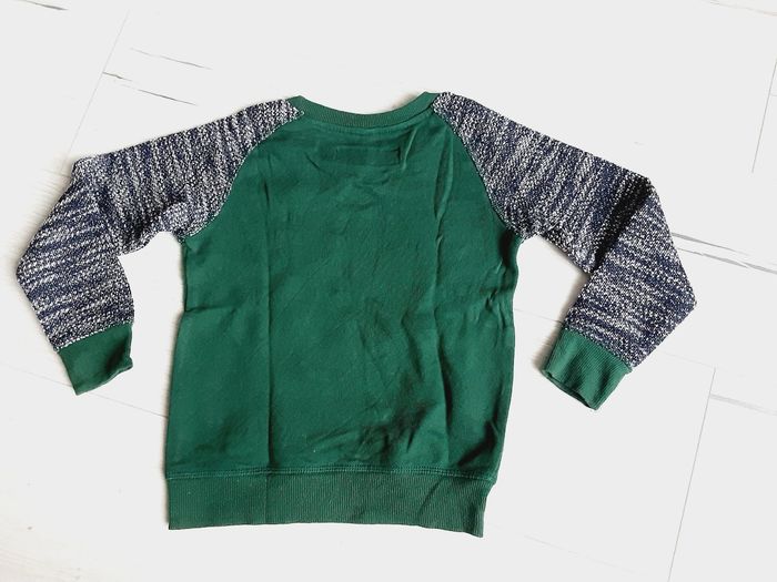 Vêtement garçon pull léger vert renard Poco Piano 4 ans - photo numéro 4