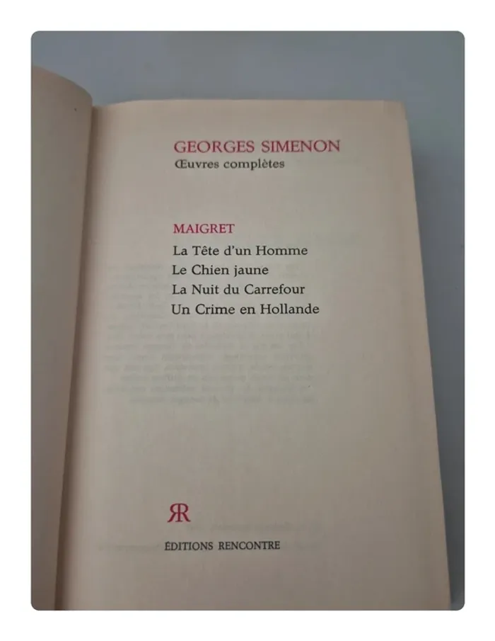 3 livres Georges Simenon pour 5 euros seulement - photo numéro 3