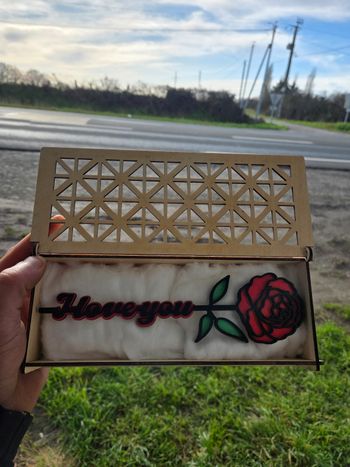 Rose éternelle saint valentin 